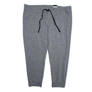 NWT Xersion Men's Fleece Joggers 4XL Pants Gray Tapered Jogger Fit Quick-Dri